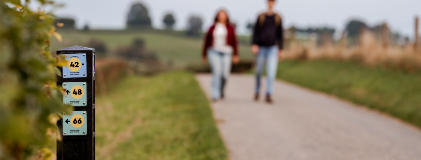 Knopen lopen wandel route Zuid limburg